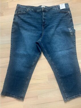 Sonoma Blue Denim Jeans with Brown Stitching